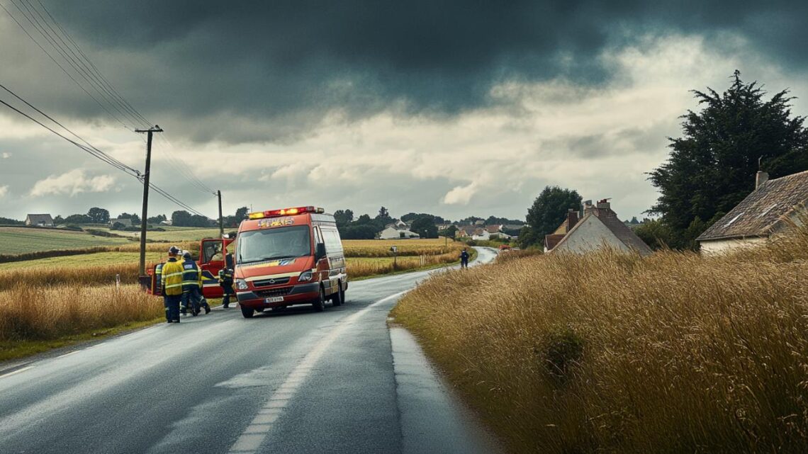 Drame routier dans les Côtes-d’Armor : accident mortel près de Paimpol, un décès et une personne gravement blessée sous la pluie